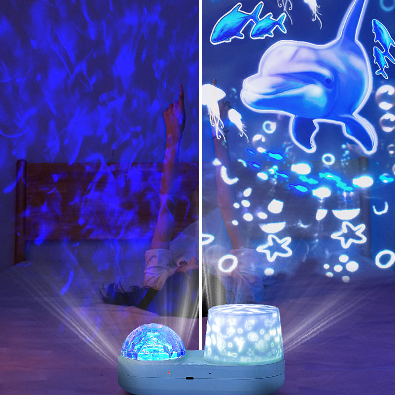 Rotating Music Starry & Ocean Projection Night Light