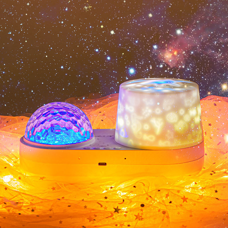 Rotating Music Starry & Ocean Projection Night Light