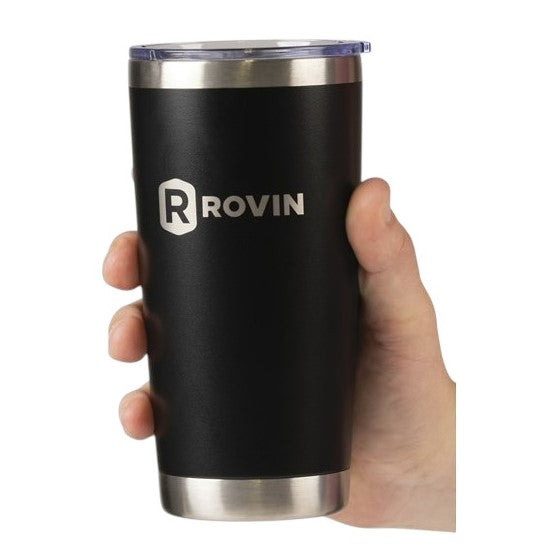 Rovin 590ml Stainless Steel Cup with Push Lid