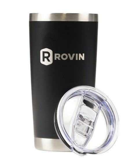 Rovin 590ml Stainless Steel Cup with Push Lid