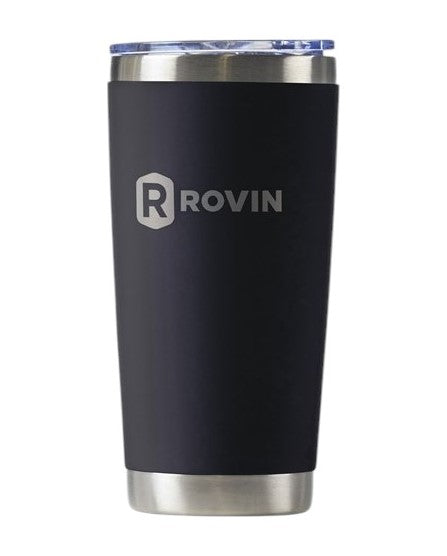 Rovin 590ml Stainless Steel Cup with Push Lid