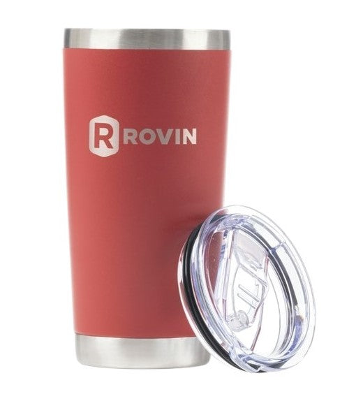 Rovin 590ml Stainless Steel Cup with Push Lid