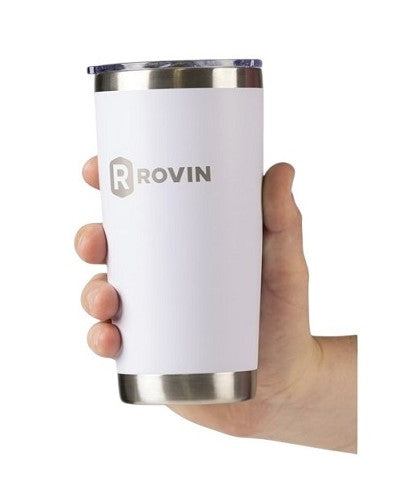 Rovin 590ml Stainless Steel Cup with Push Lid