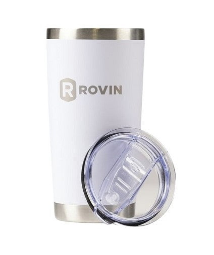 Rovin 590ml Stainless Steel Cup with Push Lid