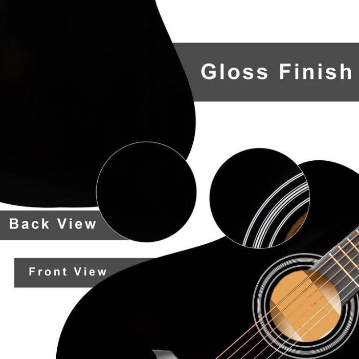 Royale 38" Acoustic Guitar (Black)