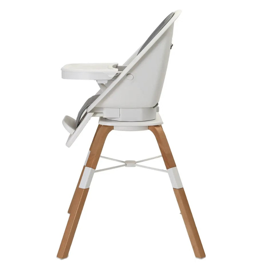 Edinburgh 3-in-1 360° Highchair White/grey/wooden - 4019073 (DEMO UNIT)