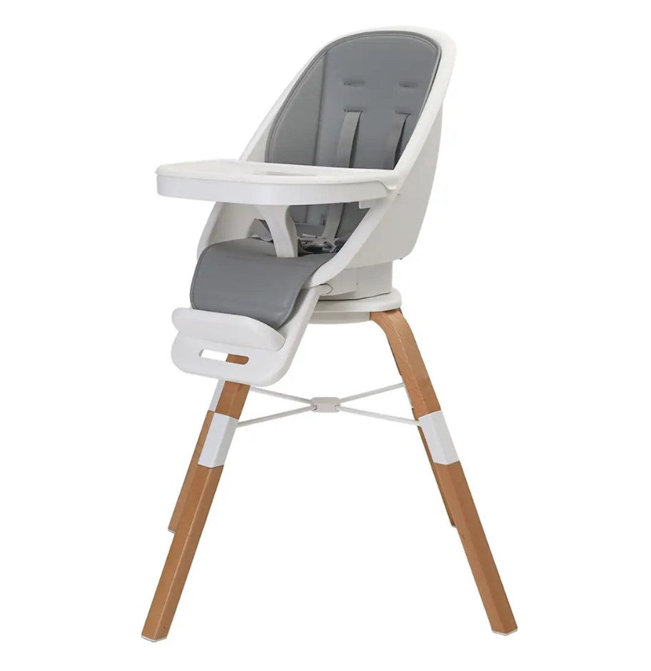 Edinburgh 3-in-1 360° Highchair White/grey/wooden - 4019073 (DEMO UNIT)