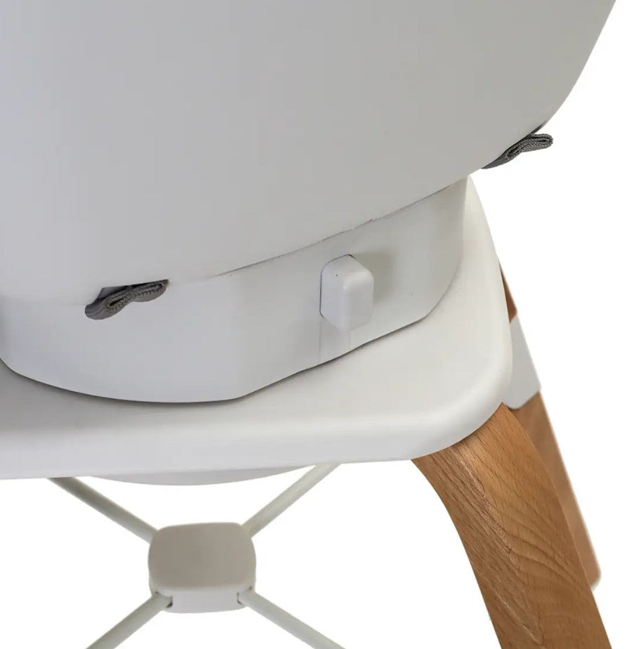 Edinburgh 3-in-1 360° Highchair White/grey/wooden - 4019073 (DEMO UNIT)
