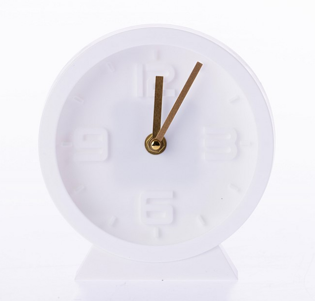Home Co. Lara Table Clock White