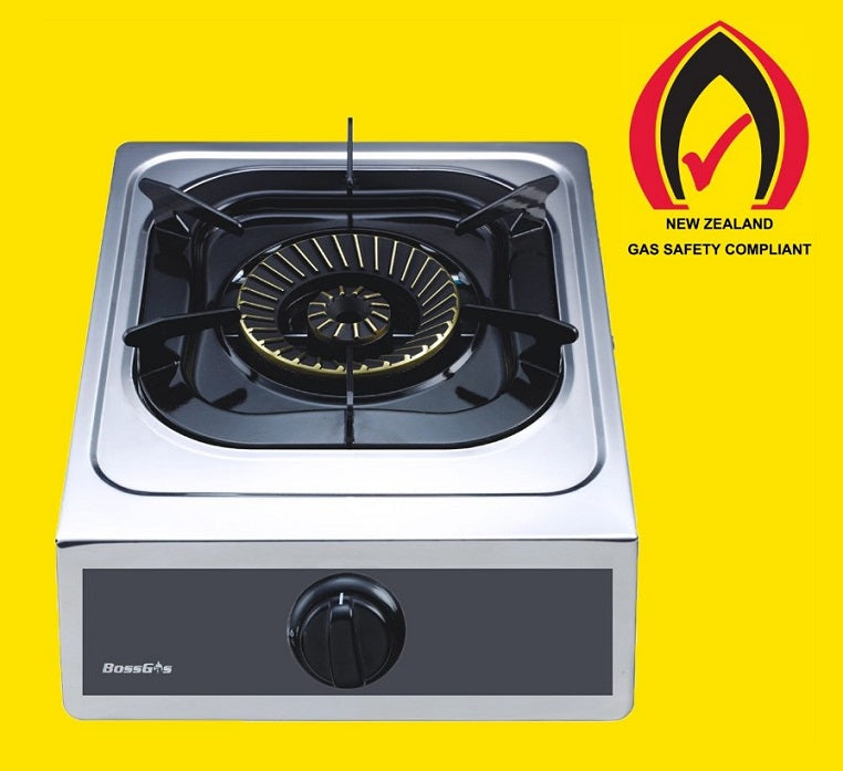 Single Burner Auto Ignition Stainless Steel Panel Gas Stove 1-13SRBP