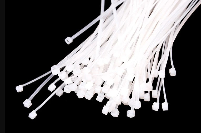 Self-locking Nylon Cable Ties Cream 300mm 30pk