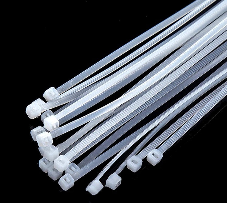 Self-locking Nylon Cable Ties Cream 300mm 30pk