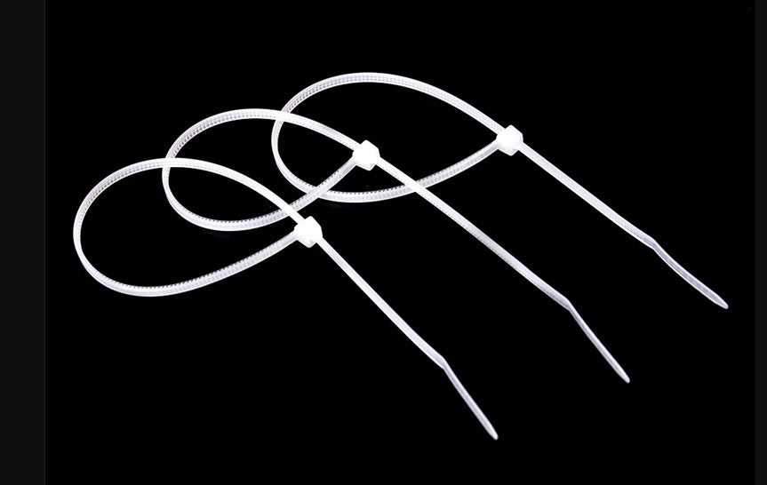 Self-locking Nylon Cable Ties Cream 300mm 30pk