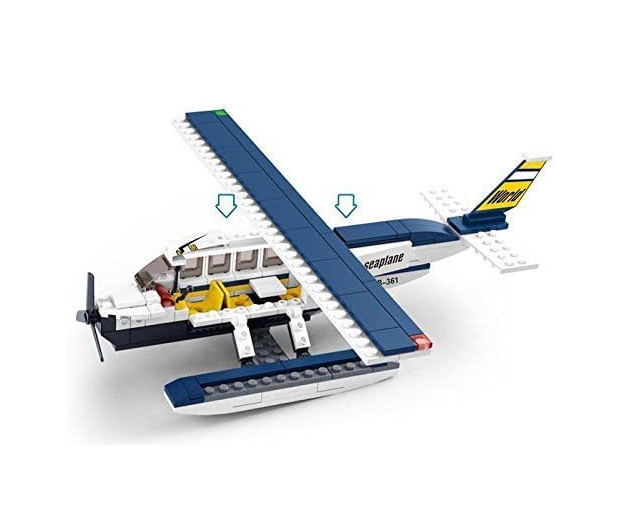 Sluban Aviation Seaplane Building Block-214PCS M38-B0361