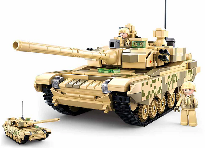 Sluban Model Bricks-99A Main Battle Tank 2 In 1 M38-B0790 893pcs