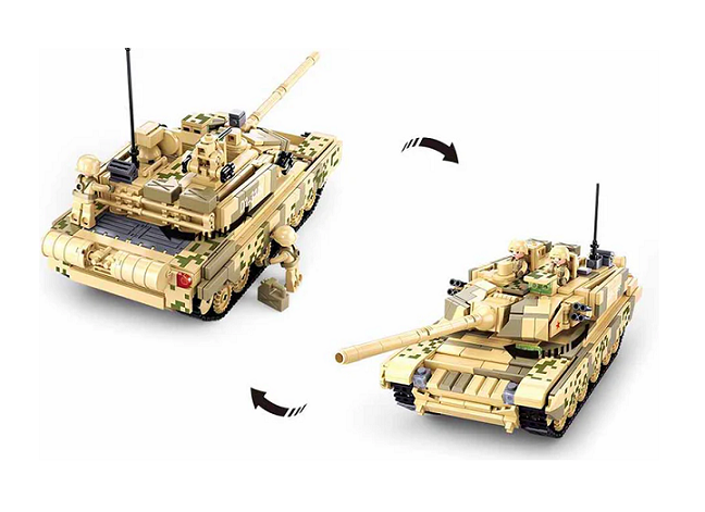 Sluban Model Bricks-99A Main Battle Tank 2 In 1 M38-B0790 893pcs