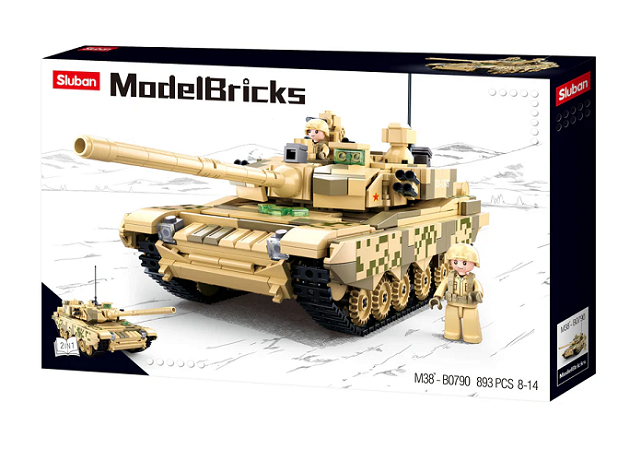 Sluban Model Bricks-99A Main Battle Tank 2 In 1 M38-B0790 893pcs