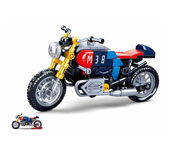 Sluban Modelbricks Cafe Racer Motorcycle 197pcs M38-B0958