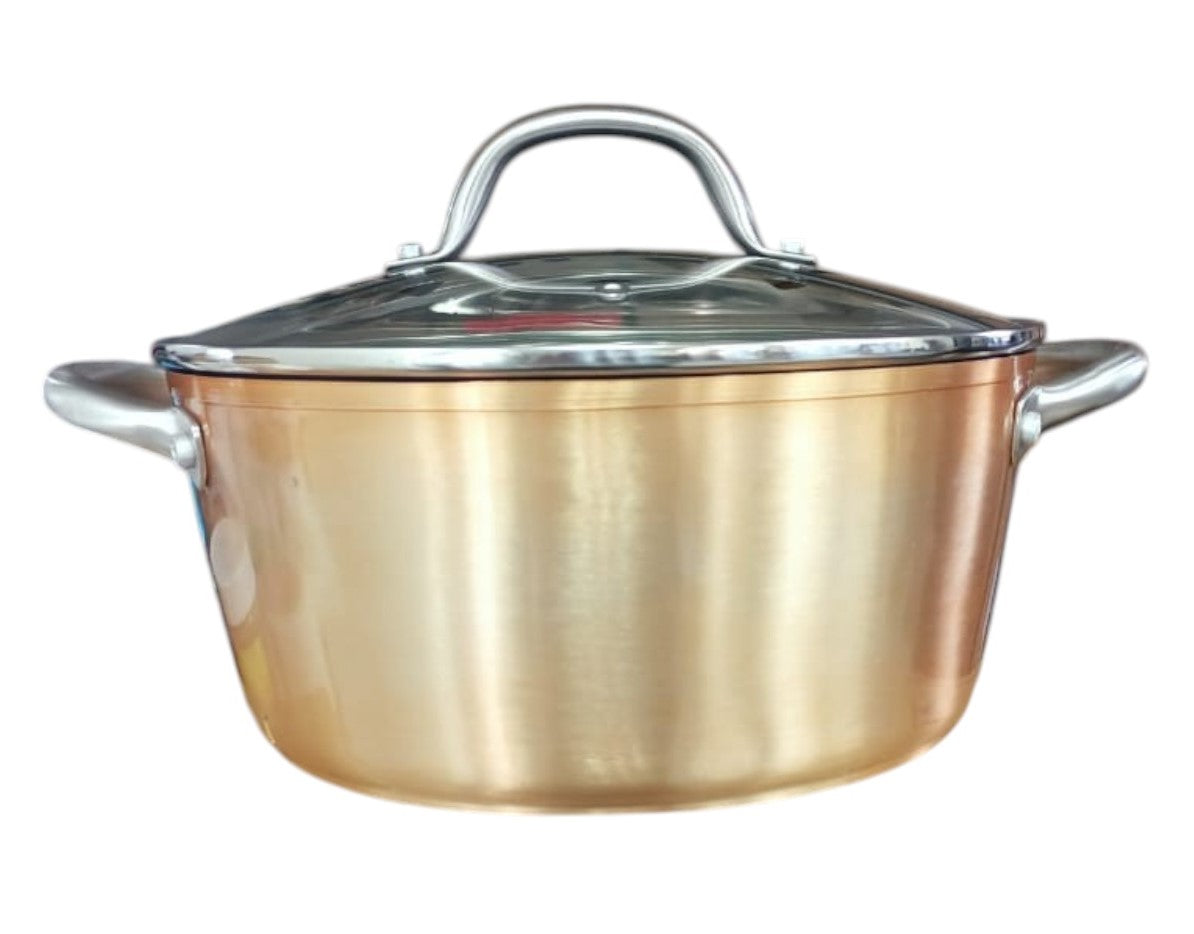 Saucepan With Glass Lid Non-stick Forged Aluminium