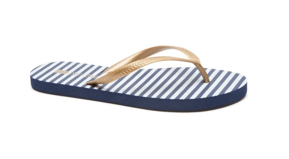Surfzone Stripes Jandals (NAVY - WHITE)
