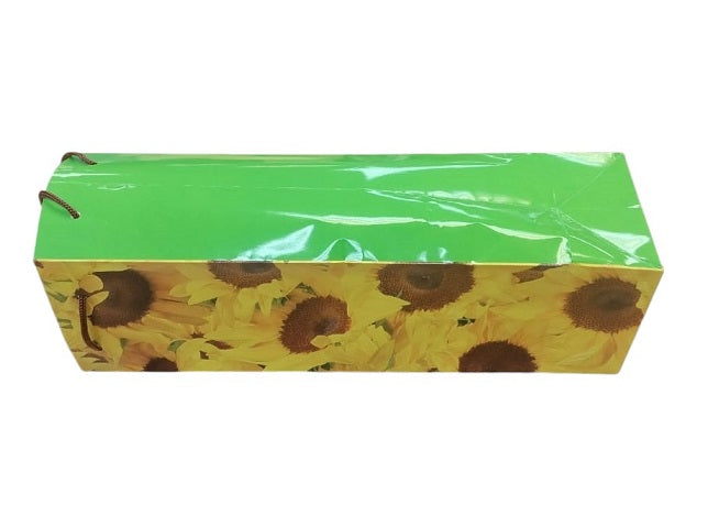 BULK BUY 250pcs Wine Bottle Bag Sunflowers Pattern - SQUARE