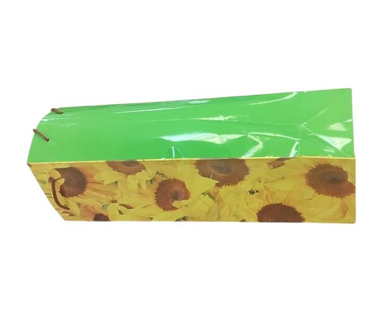 BULK BUY 250pcs Wine Bottle Bag Sunflowers Pattern - SQUARE