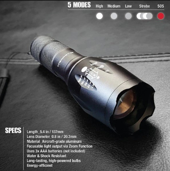 Tac Light 40x Brighter High Performance Flashlight