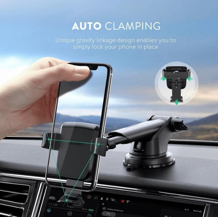 Ugreen Gravity Phone Holder with Suction Cup (Black)
