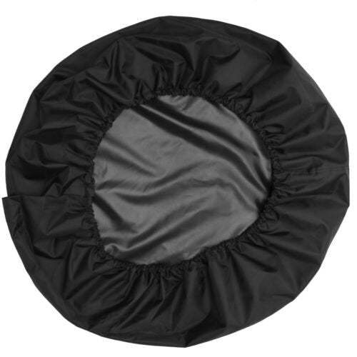 VINYL LEATHER SPARE WHEEL COVER FERN BLACK 16 inch