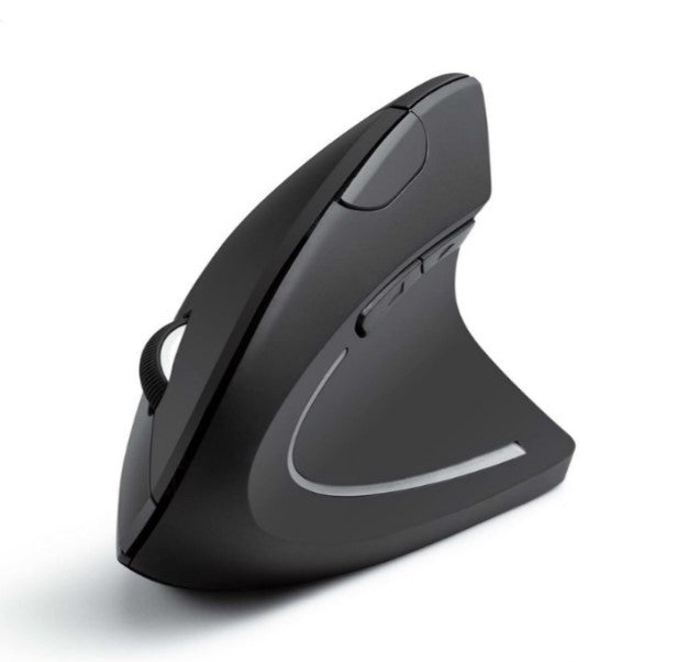 Vertical Wireless Ergonomic Optical Mouse - Black