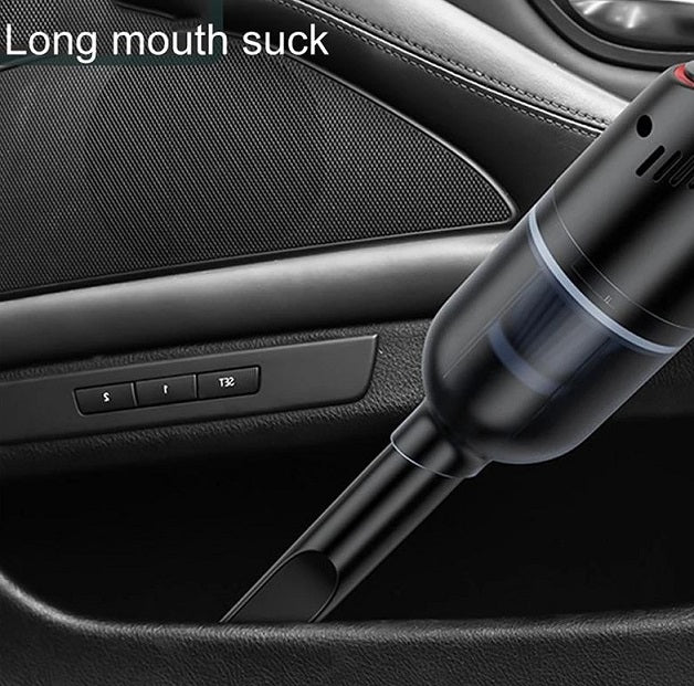 Wireless Handheld Car Vacuum Cleaner with 8000Pa Suction - Black