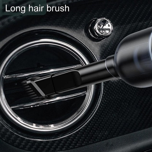 Wireless Handheld Car Vacuum Cleaner with 8000Pa Suction - Black