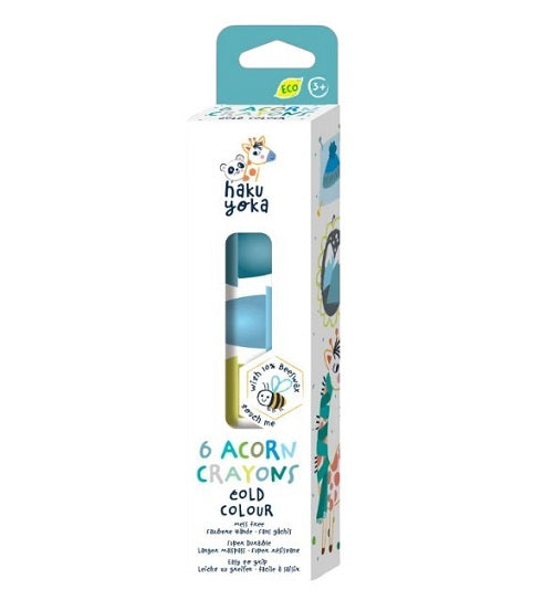 Haku Yoka: Acorn Crayons (6-Pack)
