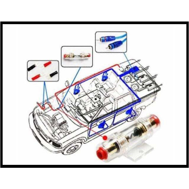 Local Kiwi Deals 2300w 8Guage Amp Wiring Kit