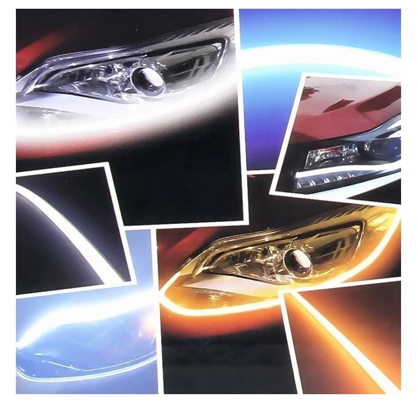 Local Kiwi Deals Car Parts & Accessories LED DRL Daytime Running Lights with Amber Indicator Running Flash 45cm 2 Pack