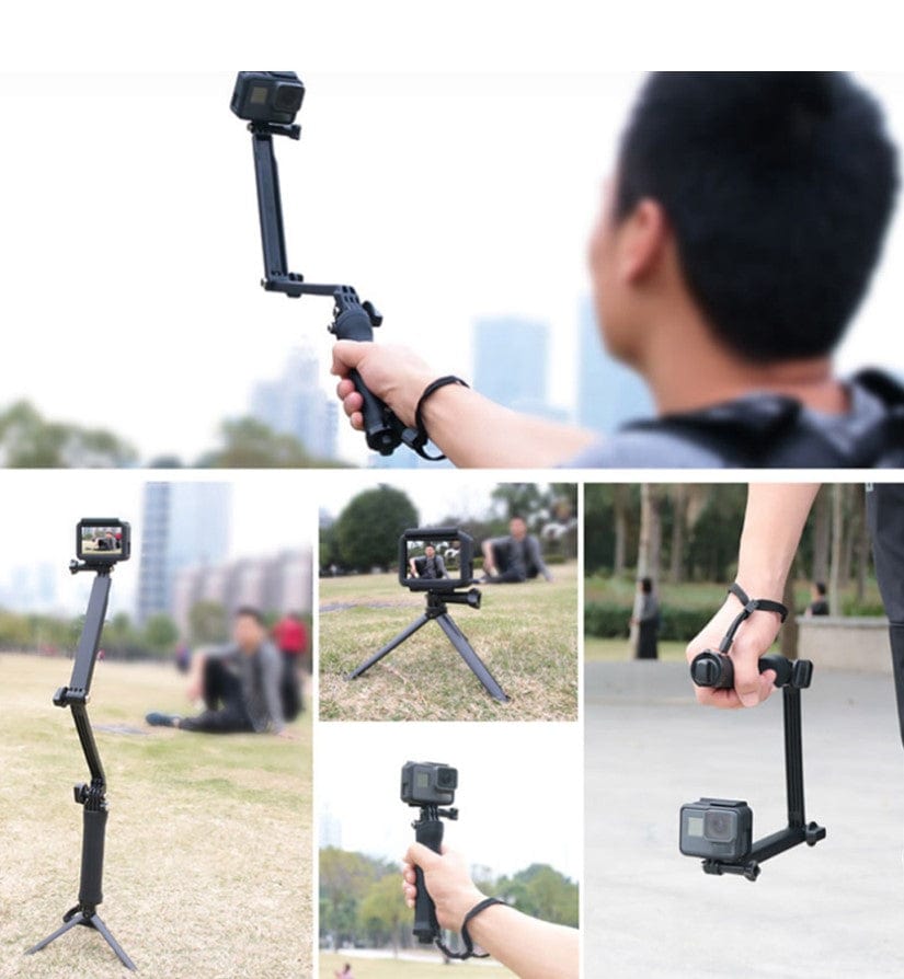Local Kiwi Deals Electronics OEM 3-Way Extendable MonoPod - For GoPro / Insta360 & Action Cams