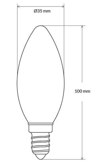 Local Kiwi Deals Electronics PHILIPS CLASSICTONE 40W E14 230V B35 FROSTED BULB