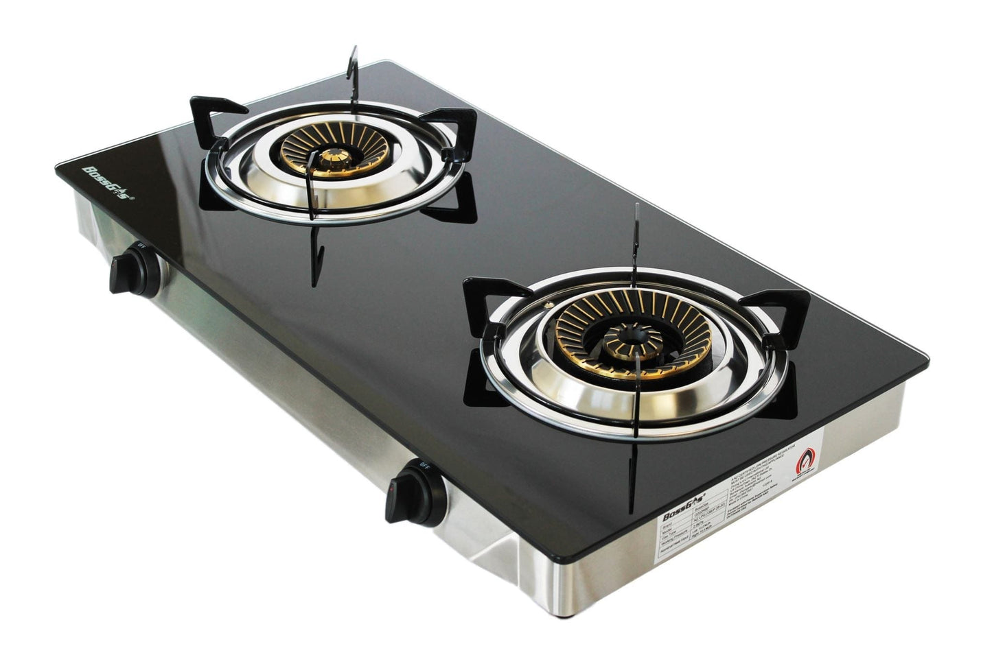 Local Kiwi Deals Kitchen Appliances G202RBP Double Burner Gas Cooker Tempered Glass Panel Gas Stove