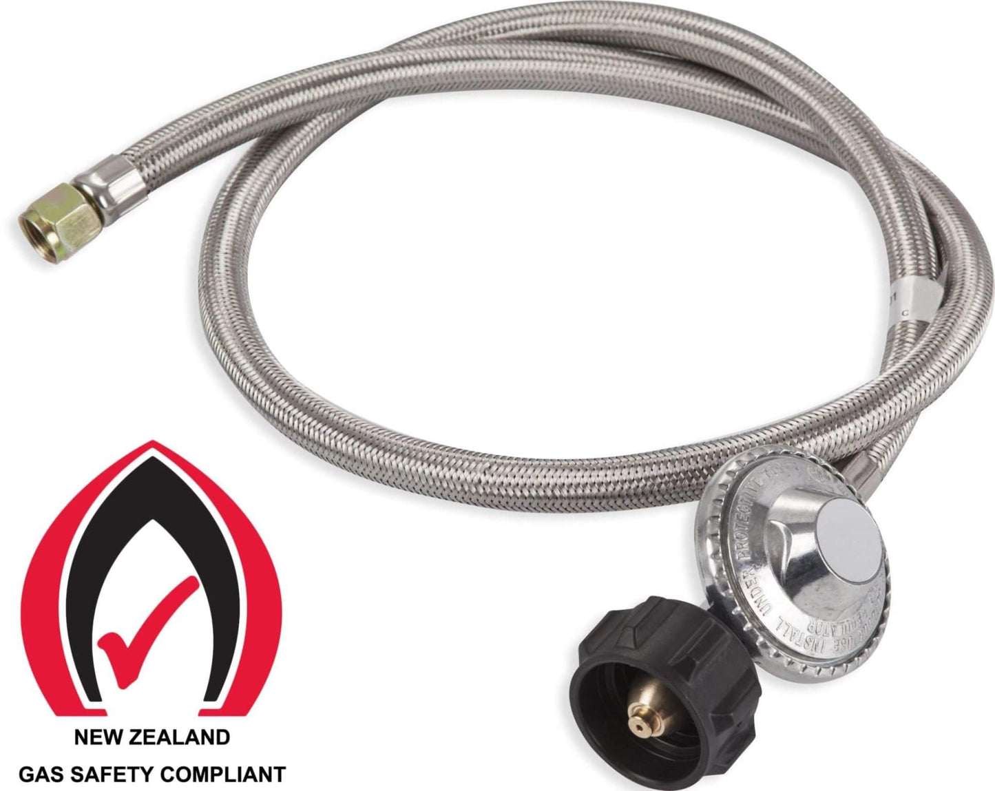Local Kiwi Deals Kitchen Appliances STEEL HOSE G202RBP Double Burner Gas Cooker Tempered Glass Panel Gas Stove