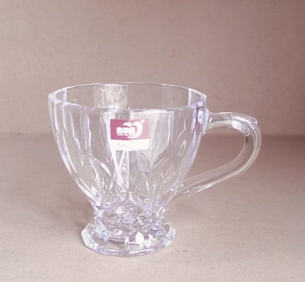 Local Kiwi Deals Kitchen & Dining DELI GLASSWARE CRYSTAL CLEAR GLASS CUP WITH SOLID HANDLE 170ML