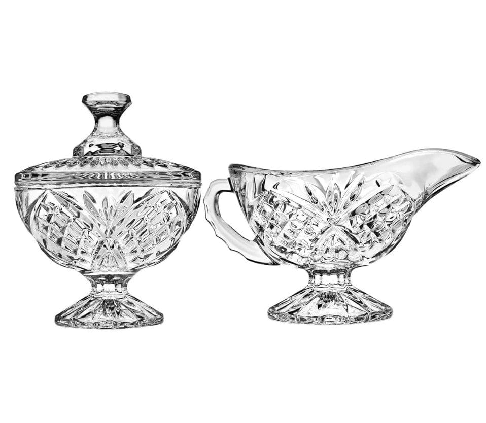 Local Kiwi Deals Kitchen & Dining L'UMORE Dublin Crystal Sugar & Creamer Set