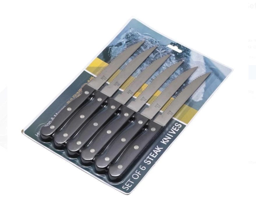 Local Kiwi Deals Kitchen Knives Hampton & Mason Everyday Steak Knife Set 6pc