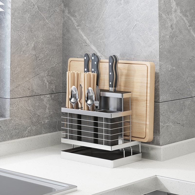 Local Kiwi Deals KITCHEN ORGANISERS 3-in-1 Stainless Steel Kitchen Sink Stand Storage Rack