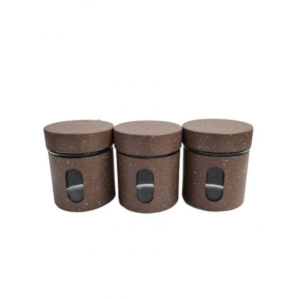 Local Kiwi Deals KITCHEN ORGANISERS BROWN Condiments 3 Piece Set