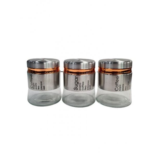 Local Kiwi Deals KITCHEN ORGANISERS Condiments 3 Piece Set- Silver