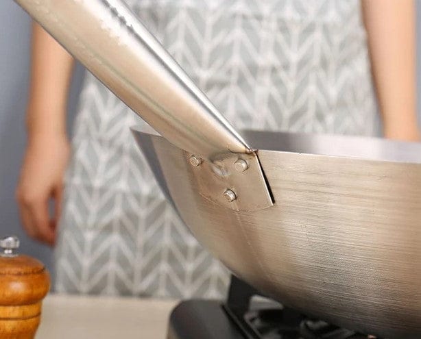 Local Kiwi Deals KITCHEN ORGANISERS Iron Wok No Coating Chinese Frying Pan