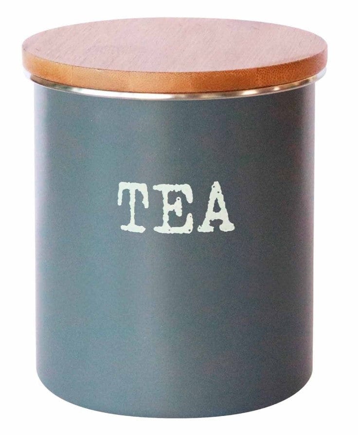 Local Kiwi Deals KITCHEN ORGANISERS TEA Di Antonio Canister 1 litre Brenton Grey