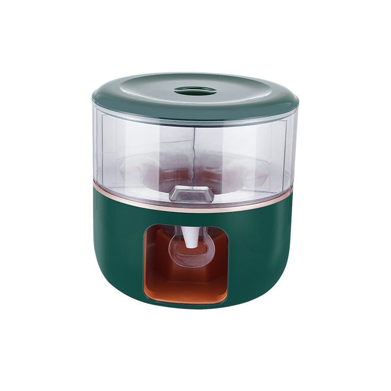 Local Kiwi Deals Kitchen Organizers Three-Compartments Rotating Drink Dispencer - Green