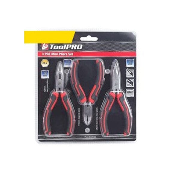 Local Kiwi Deals Tools ToolPRO Mini Plier Set - 3 Pieces