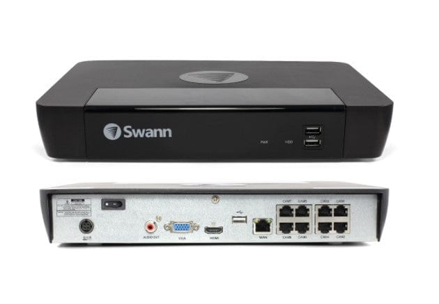 Swann Security, Locks and Alarms Swann 8CH 4K NVR Kit with 4 x 4K PIR Spotlight Bullet Cameras